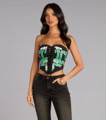 Ultra Game NBA Boston Celtics Corset Top