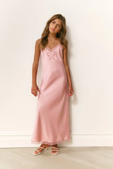 Girls Cilona Satin Maxi Dress