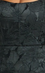 Brailey Mini Dress Strapless Dress in Black Jacquard