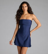 So Your Vibe Strapless A-line Mini Dress