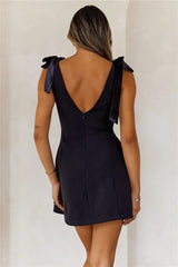 Holiday Hype Mini Dress Black