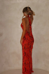 Azores Maxi Dress Scarlet Mirage