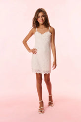 Girls Siofra Lace Mini Dress