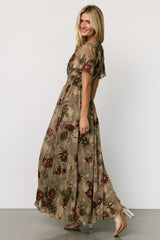 Birdie Maxi Dress | Olive Floral