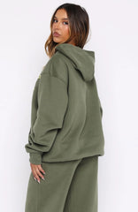 Ready To Go Oversized Hoodie Khaki