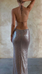 Mirror Maxi Dress Tan