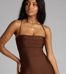 Love Story Loading Lace-Up Midi Dress