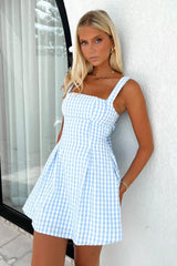 Bransley Dress - Blue/White