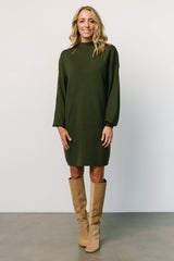 Jennings Sweater Dress | Deep Olive